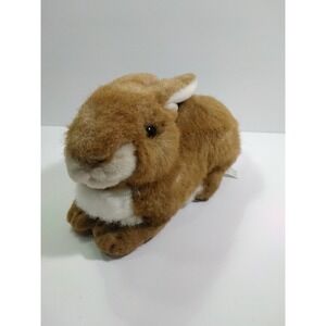 Chosun Vintage Light Brown and White Bunny Rabbit Plush Realistic 11"